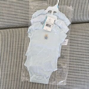 Baby Blue Bear Onesie Set